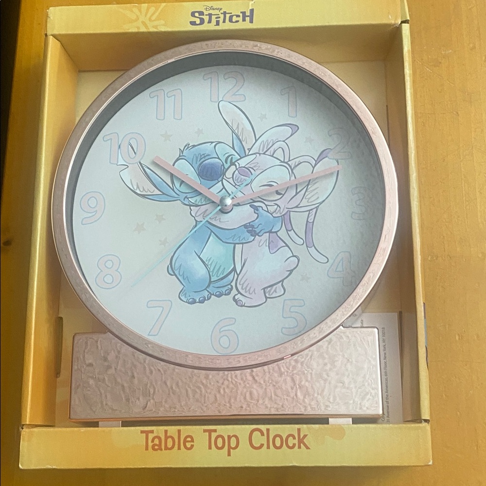Stitch Pink Table Top Clock (of Lilo & Stich)